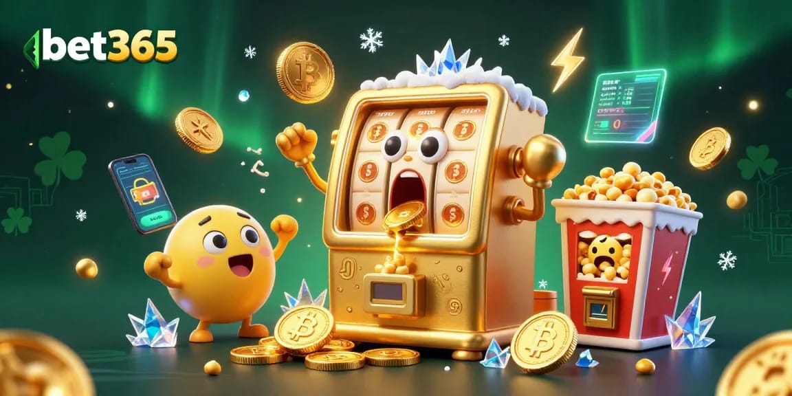 Experience the excitement of betting with bet365’s cheerful slot machines celebrating a big win.