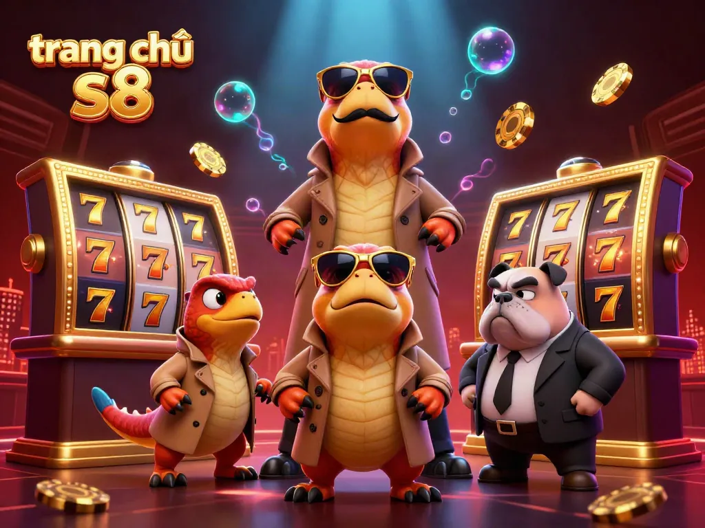 Engaging scene of cartoon raptors attempting to enter a VIP casino, showcasing vibrant gambling elements for trang chủ s8.