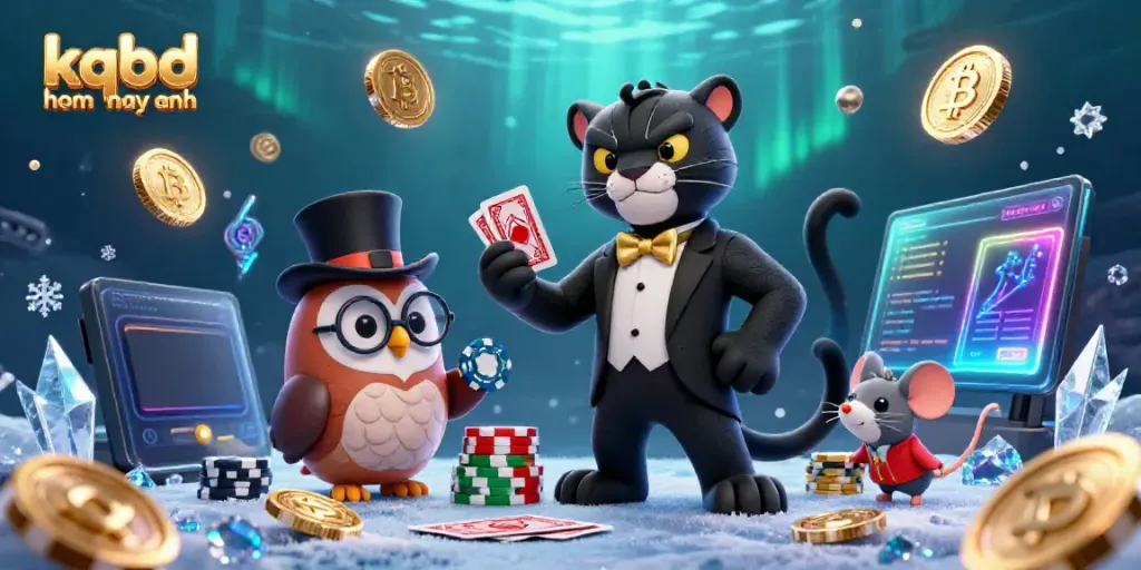 Engage with real-time betting analytics at kqbd hom nay anh featuring 3D casino characters and vibrant elements.
