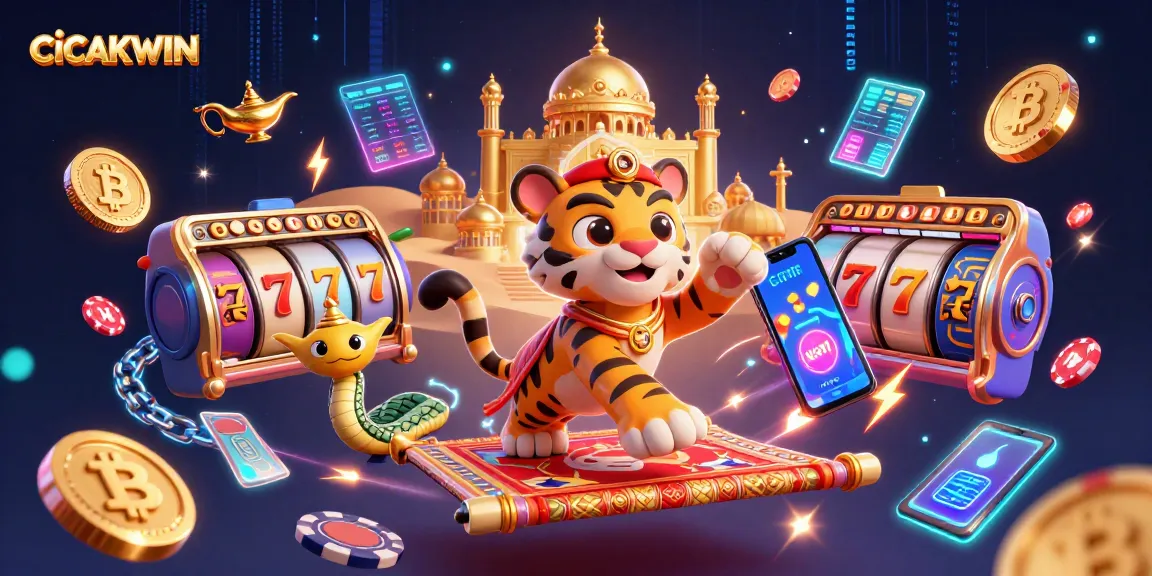 CICAKWIN promotes an engaging online casino experience with a rich Arabian Nights theme, full of excitement and vibrant elements.