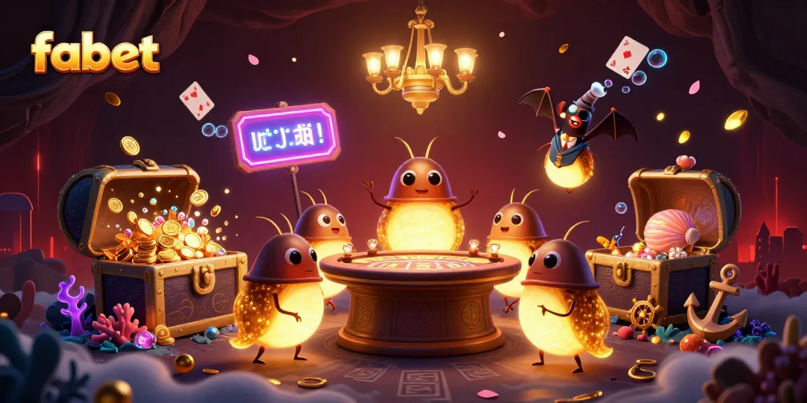 Light up your gameplay with fabet as golden glowworms illuminate an underwater casino.