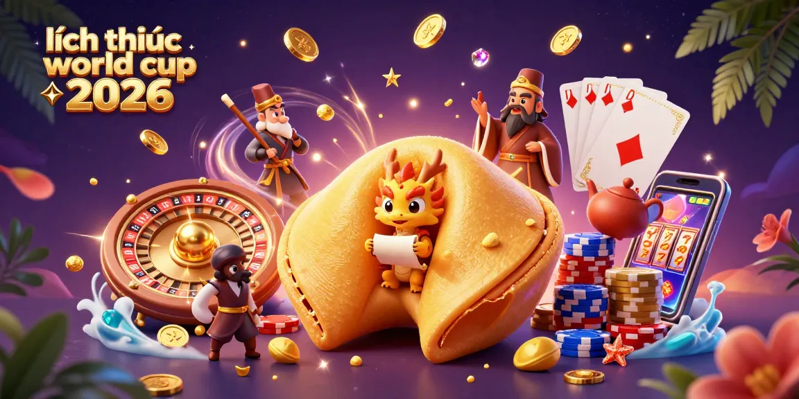 Engage with the thrilling lịch thi đấu world cup 2026 in a vibrant casino scene showing fortune elements and dynamic games.